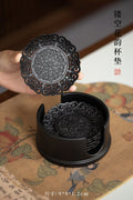 Tea Cup Coaster Set - 镂空花韵杯垫