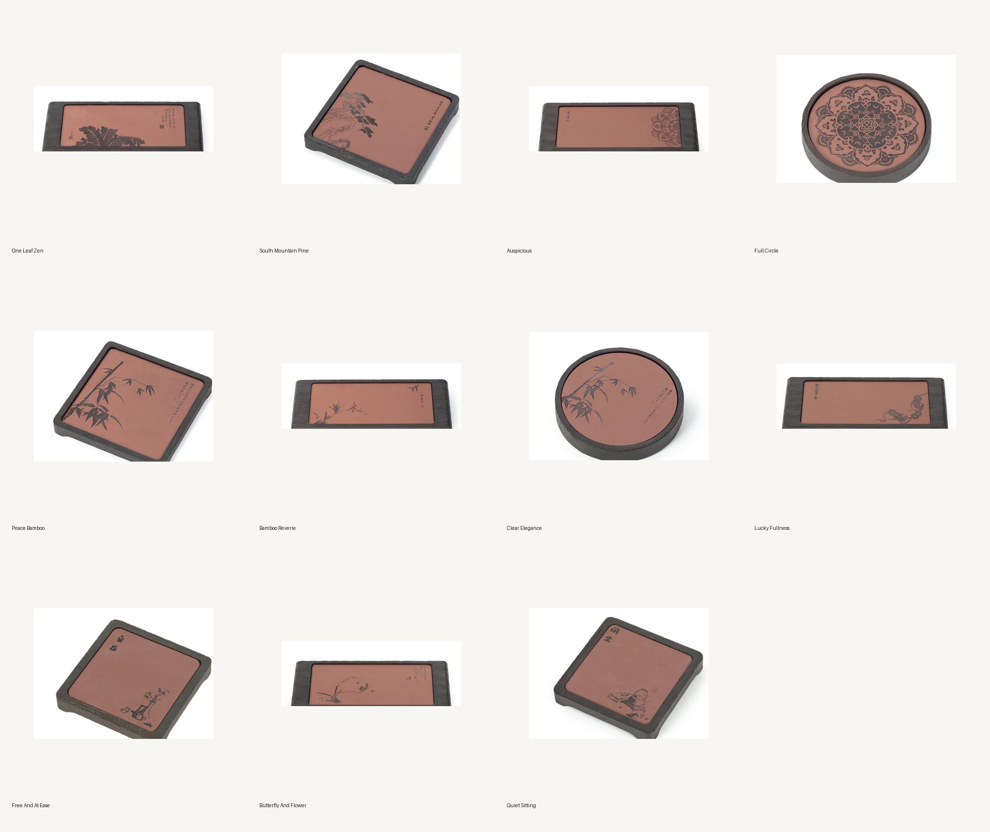 Red Minnan Brick Gongfu Dry Tea Tray for Chinese Tea Rituals - all SKC options