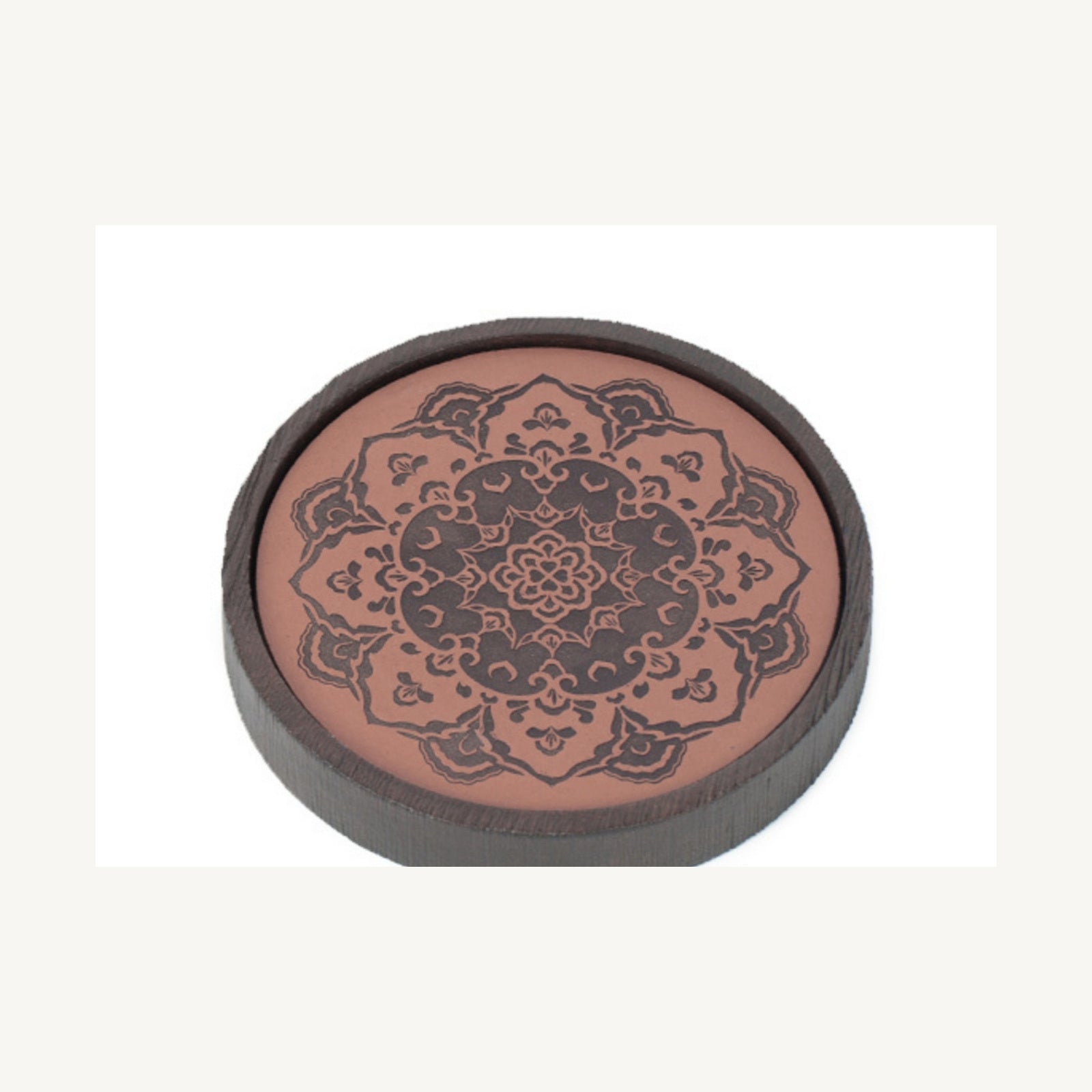 Red Minnan Brick Gongfu Dry Tea Tray for Chinese Tea Rituals - Full Circle