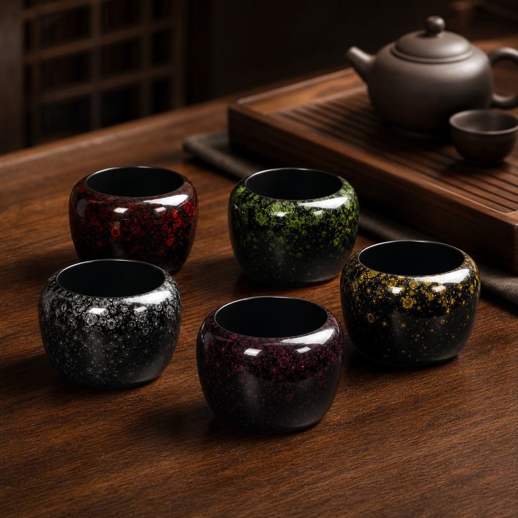 Chinese Tea Accessory - 漆器-玄珠水方