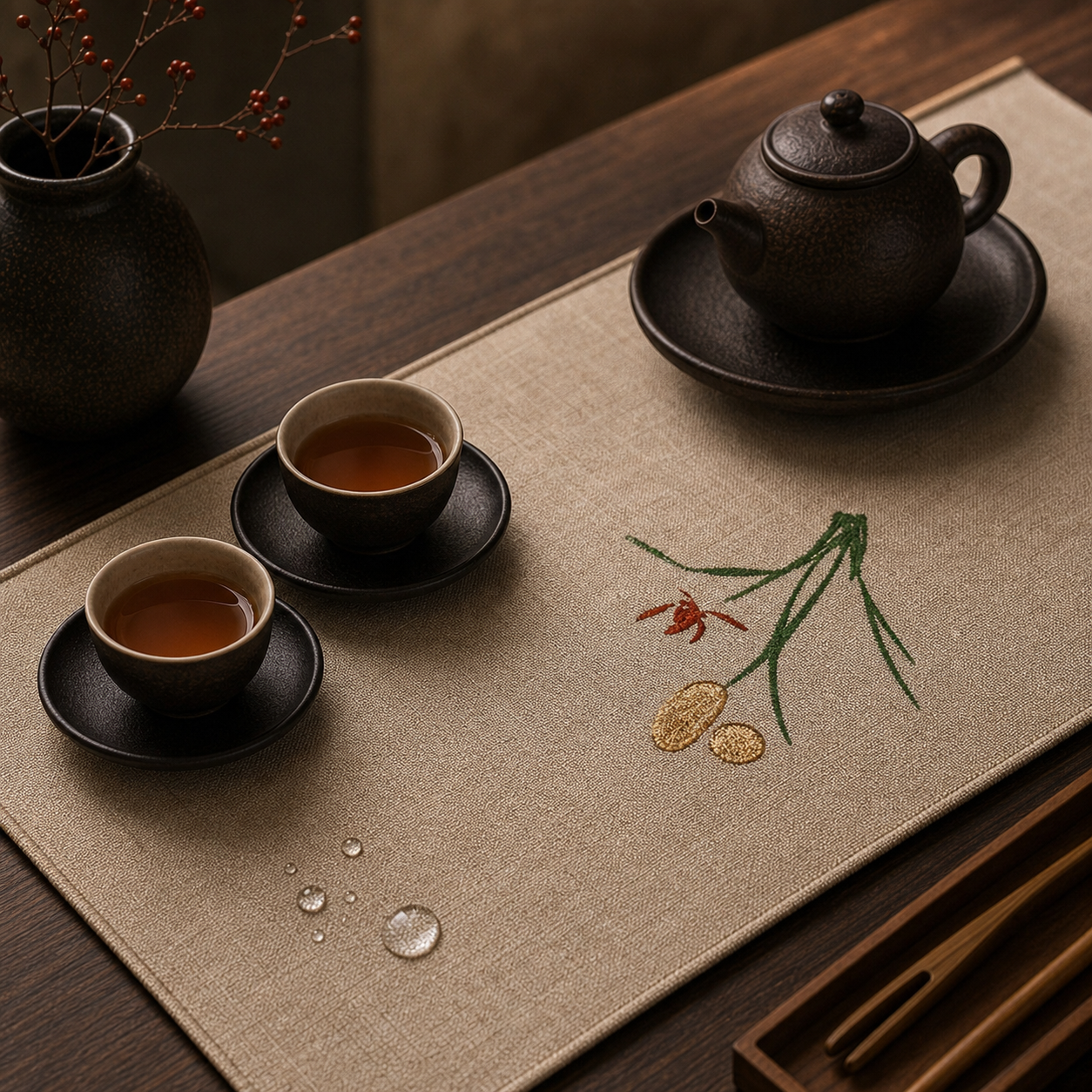 Chinese Tea Mat for Gongfu Table 7