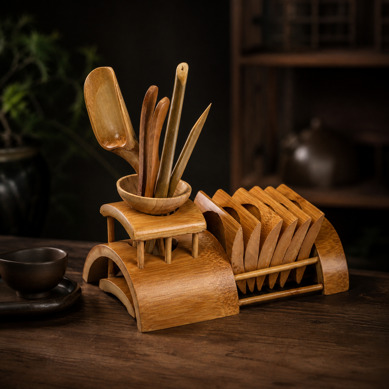 Plum Blossom Orchid Gongfu Tea Tool Set