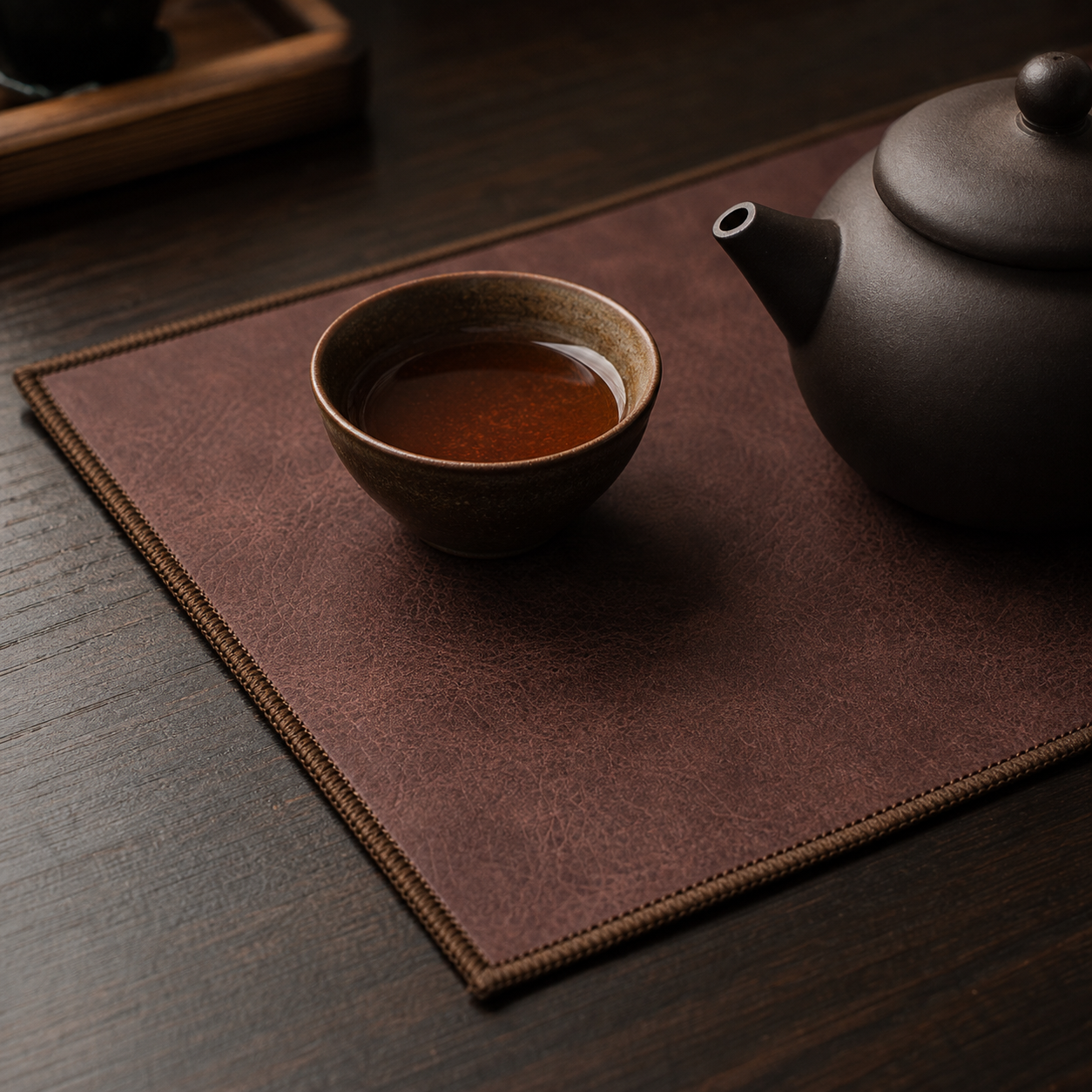 Chinese Tea Cloth - 皮革茶巾