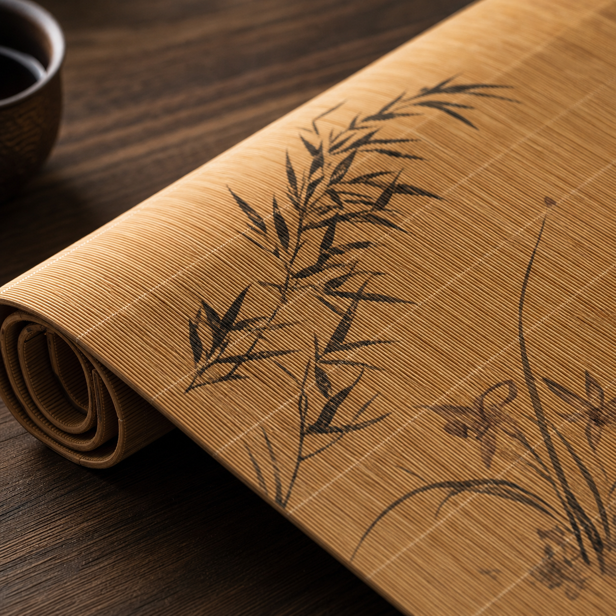 Bamboo Chinese Tea Mat for Gongfu Table
