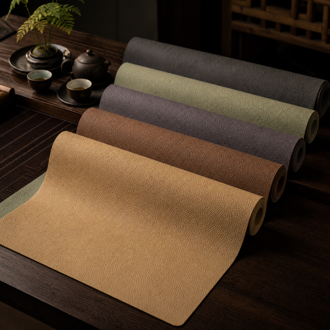 Leather Chinese Tea Mat for Gongfu Table 2