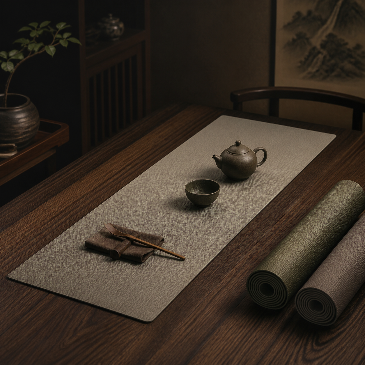 Leather Chinese Tea Mat for Gongfu Table 2