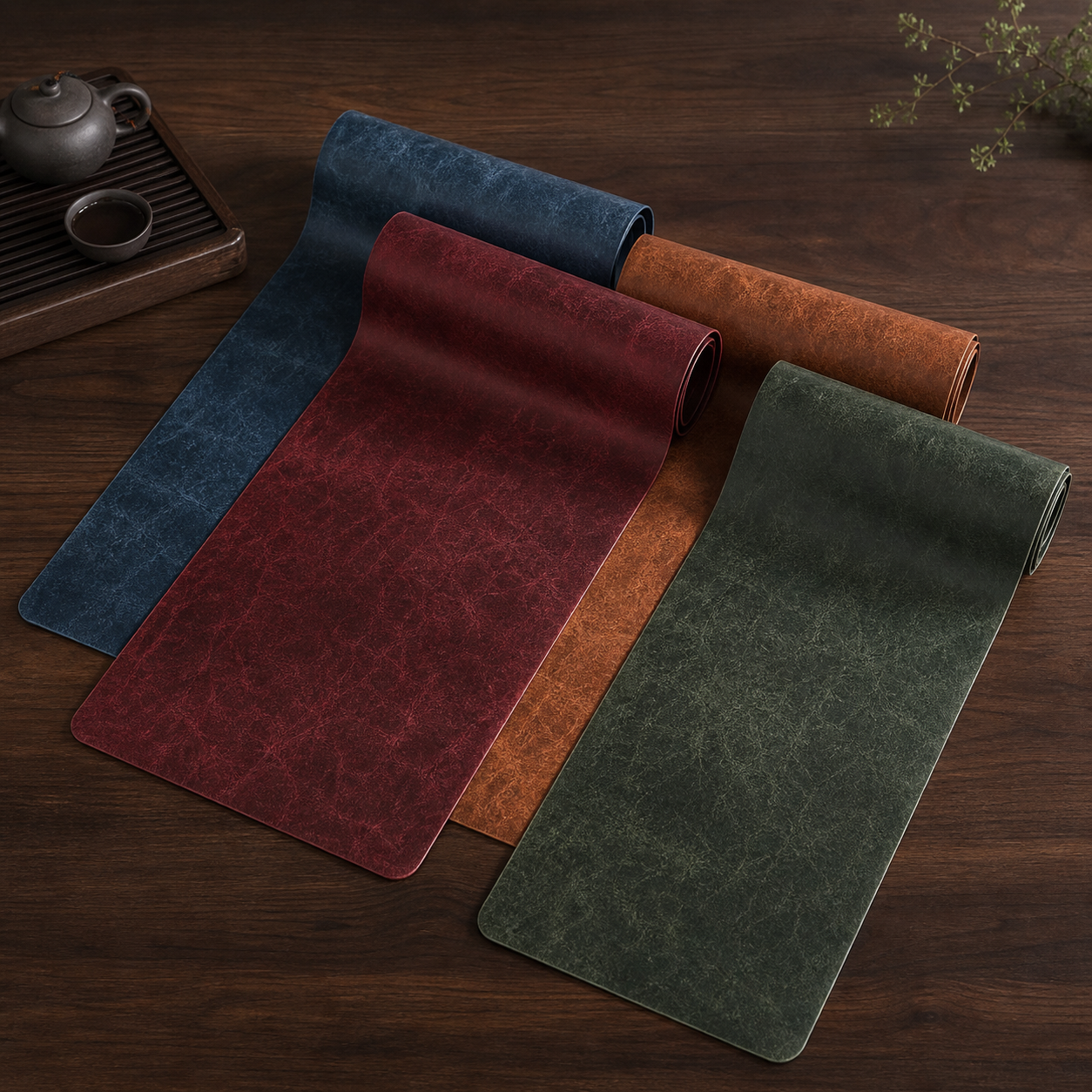 Leather Chinese Tea Mat for Gongfu Table