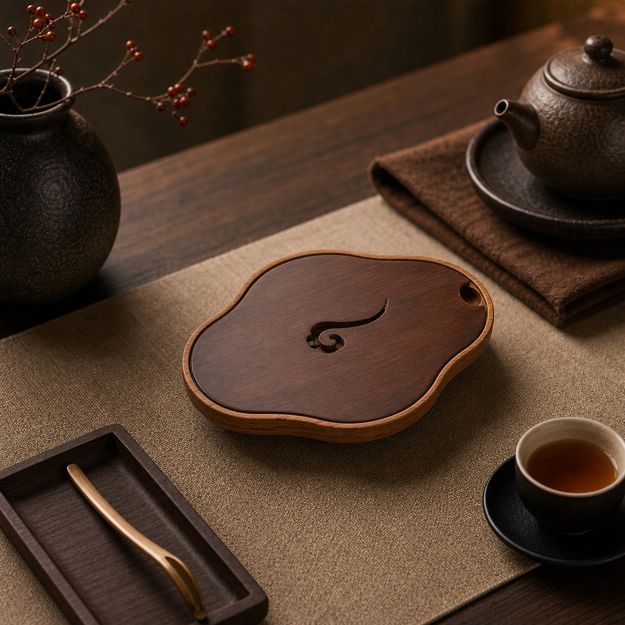 Auspicious Cloud Tea Waste Bowl for Chinese Tea Rituals