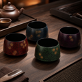 Lacquer Tea Waste Bowl - 漆器建水非花紫