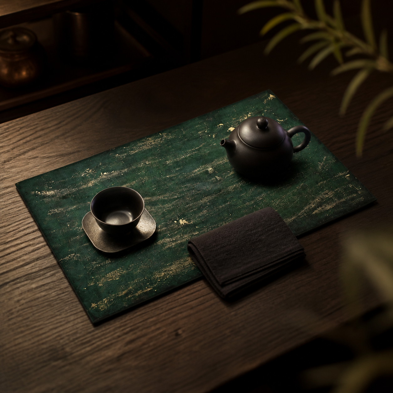 Lacquer Soft Tea Mat for Chinese Tea Rituals