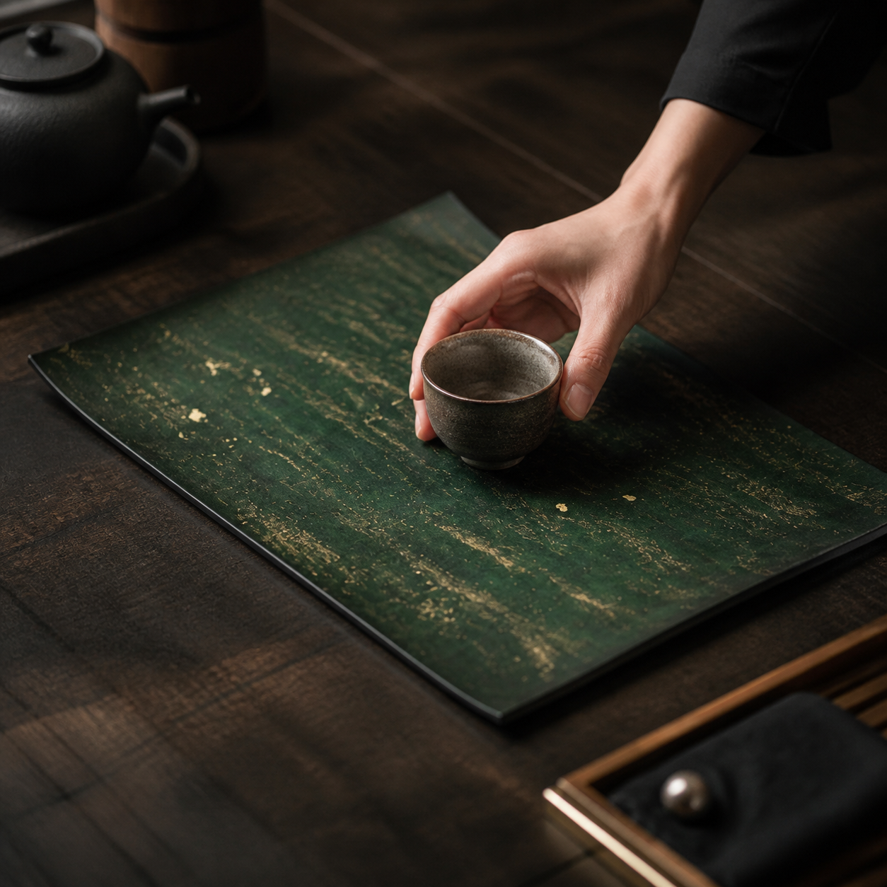 Lacquer Soft Tea Mat for Chinese Tea Rituals