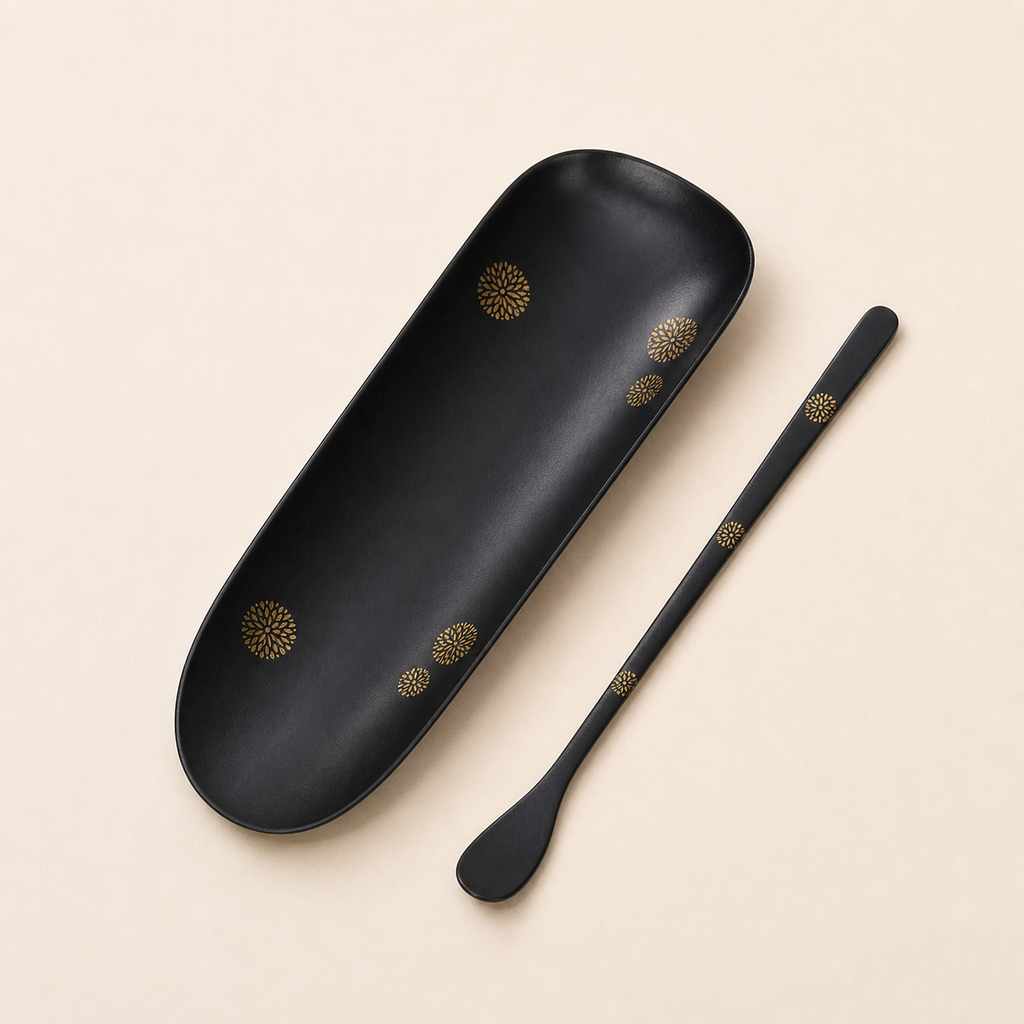 Lacquer Tea Scoop for Chinese Tea Ceremony