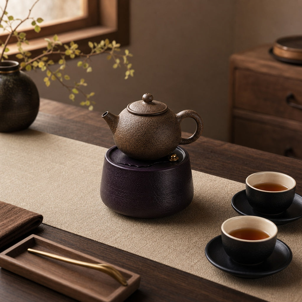 Black Walnut Tea Warmer for Gongfu Tea Rituals